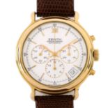 ZENITH - a gold plated El Primero automatic chronograph wristwatch, ref. 20.0020.435, white dial