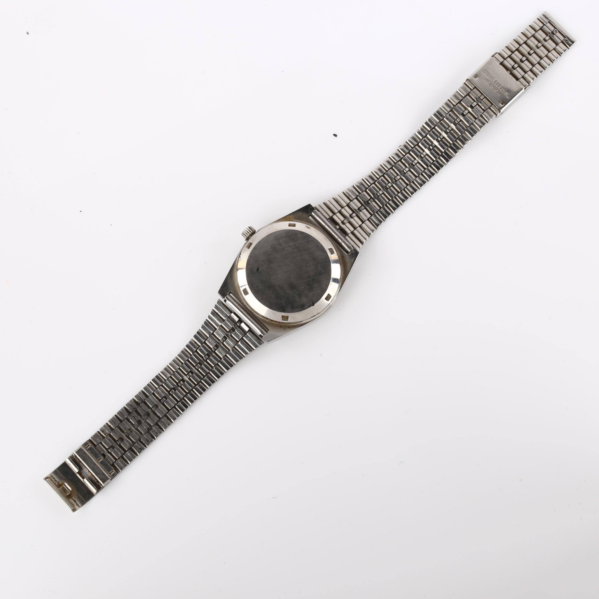 OMEGA - a Vintage stainless steel Geneve automatic bracelet watch, ref. 166.0120, circa 1972, - Image 3 of 4