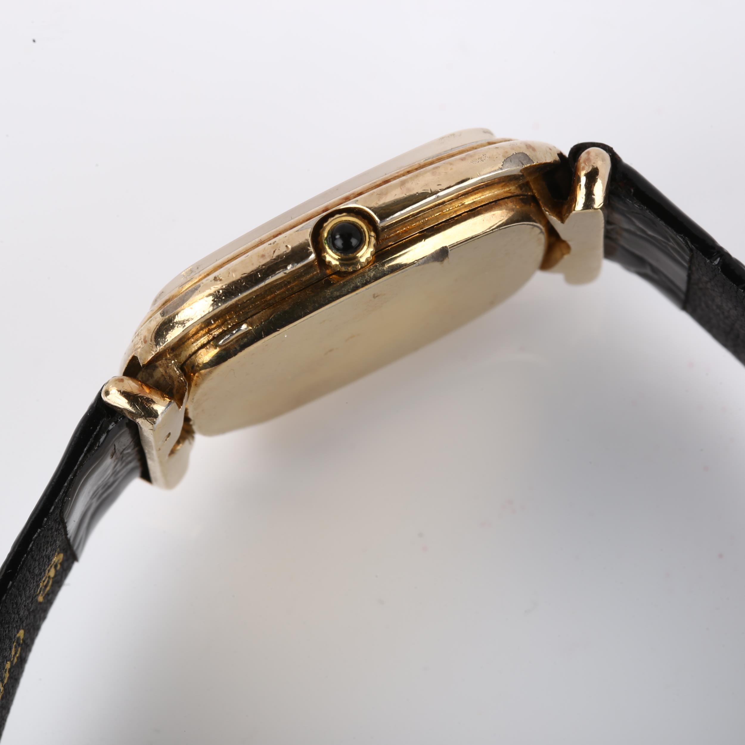 OMEGA - a gold plated De Ville mechanical wristwatch, ref. 1031VE, circa 1972, white enamel dial - Image 3 of 4