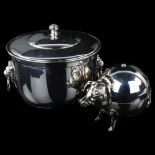 Various silver plate, including figural pig string box, ice bucket etc Lot sold as seen unless