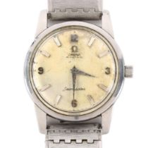 OMEGA - a stainless steel Seamaster automatic bracelet watch, ref. 14761, circa 1961, silvered