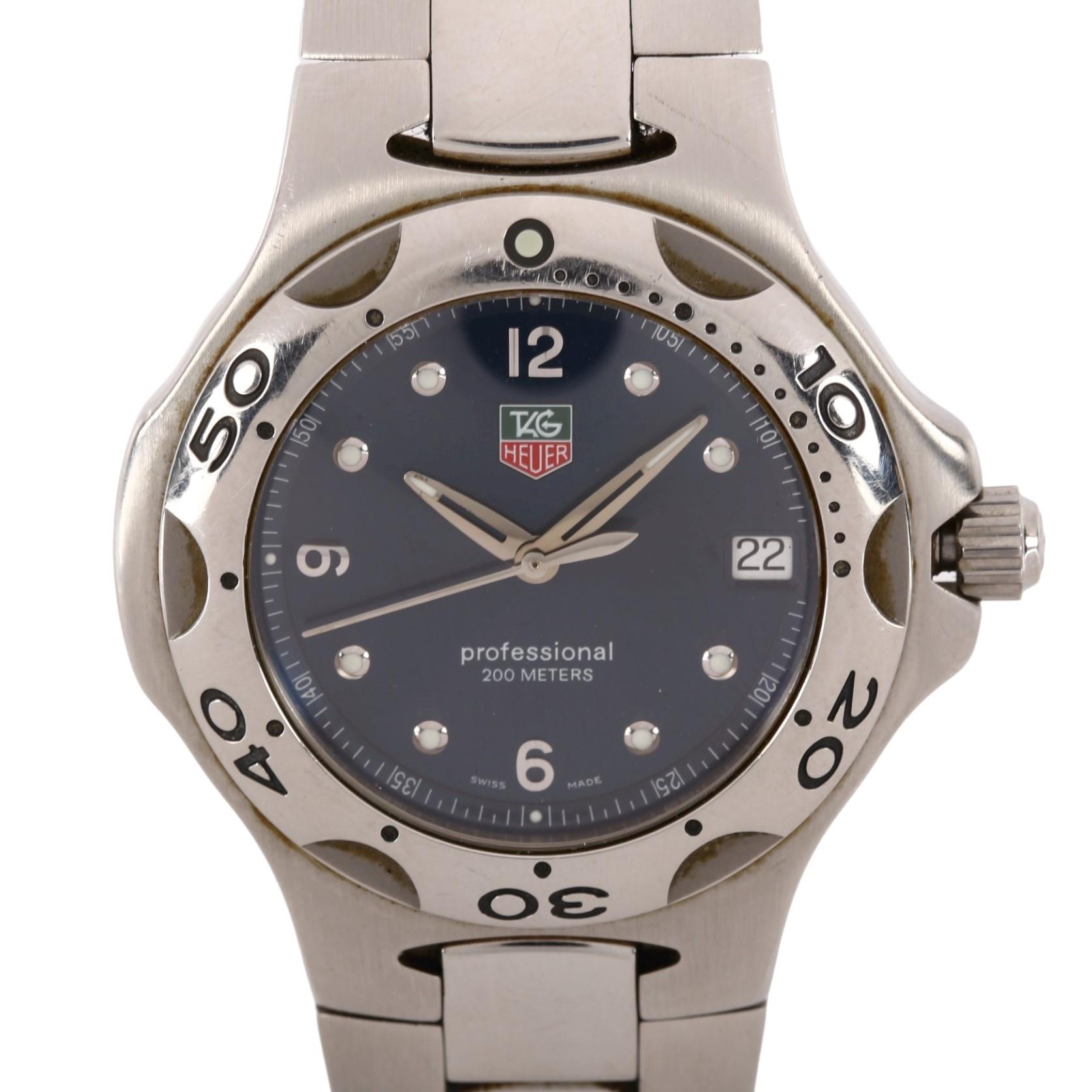 TAG HEUER - a stainless steel Kirium Professional 200M quartz bracelet watch, ref. WL1113-0, circa