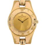 BAUME & MERCIER - a mid-size gold plated stainless steel quartz bracelet watch, champagne dial