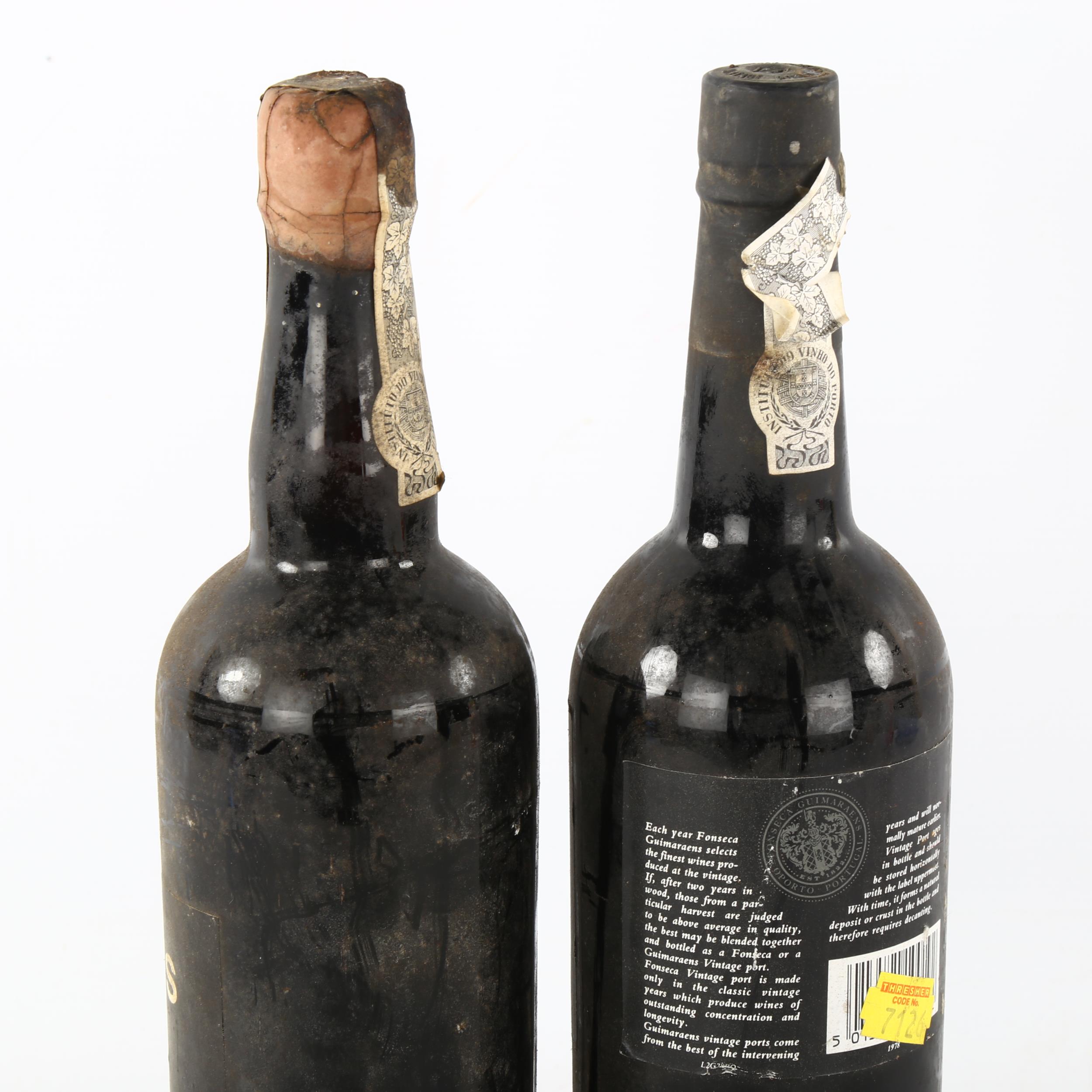 2 bottles of vintage port, Fonseca 1960, Fonseca Guimaraens 1978 levels to low neck 1960 - capsule - Image 2 of 3