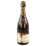 A bottle of Moet & Chandon 1914 Dry Imperial Champagne Capsule has deteriorated, level are to