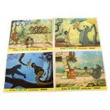 A set of 8 Lobby cards for The Jungle Book, Buena Vista, 1970s' UK release, 10x8"