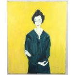 S H Taylor, Priscilla, 2004, oil on canvas, signed, 100cm x 80cm, unframed Good condition