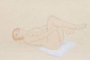 Raphael Kirchner (1876 - 1917), nude life study, pencil and watercolour, unsigned, 21cm x 31cm,