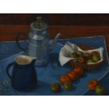 Brenda Johnston, still life, oil on board, signed and dated 1979, 42cm x 55cm, framed Good condition