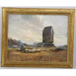 Archibald Kay (1860 - 1935), a Sussex mill, oil on canvas, signed, 35cm x 45cm, framed Good clean