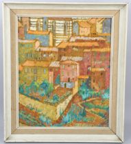 Jean Young (1914 - 1995), Italian town scene, oil on canvas, signed, 60cm x 50cm, framed Good