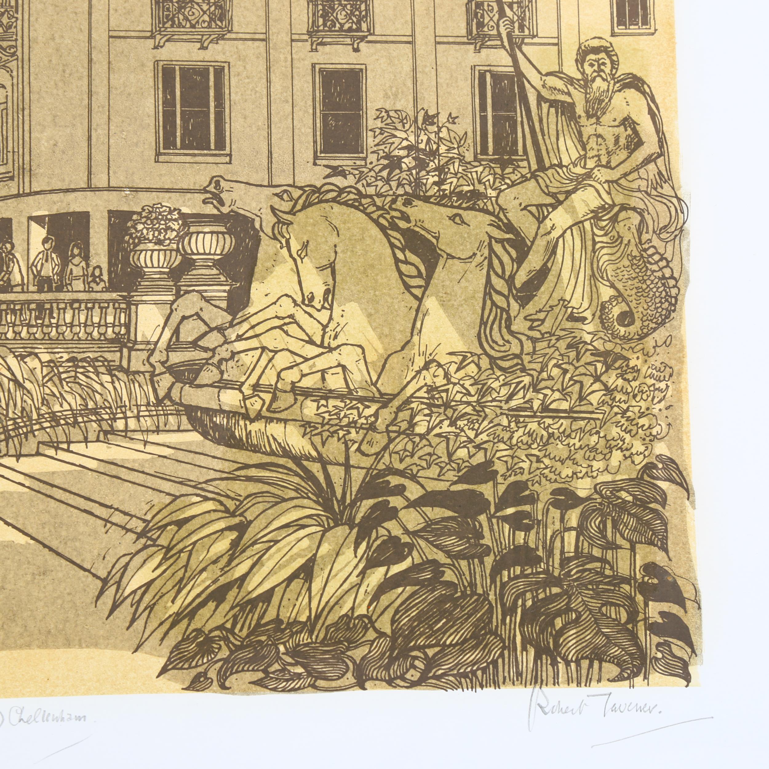 Robert Tavener (1920 - 2004), the Neptune statue (2) Cheltenham, lithograph, signed in pencil, no. - Image 3 of 4