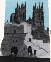 Robert Tavener (1920 - 2004), York Minster, 2 lithographs, signed in pencil, both numbered from