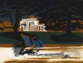 Walter Hoyle (1922 - 2000), Henley Business College, linocut print, signed in pencil, artist's