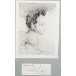 Salvador Dali, Pierre Ronsard, dry point etching with pencil signed justification page below,