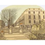 Robert Tavener (1920 - 2004), the Neptune statue (2) Cheltenham, lithograph, signed in pencil, no.