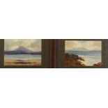 George Drummond Fish (1876 - 1938), pair of Irish coastal views, watercolours, signed, 24cm x