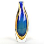 ERNEST GORDON for Kosta, a double sommerso glass vase, signed Kosta GH 5059 Ernest Gordon, height