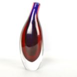 ERNEST GORDON for Kosta, a double sommerso glass vase, signed to base Kosta GH 5059 Ernest Gordon,