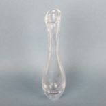 VICKE LINDSTRAND for KOSTA, a clear glass vase, signed to base "Kosta no 41011 Vicke Lindstrand",