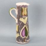 LAHOLM KERAMIK, a mid-century Swedish pottery jug with sgraffito decoration, height 23cm Good