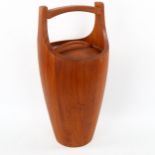 JENS HARALD QUISTGAARD for DANSK Designs, a large 1954 design "Congo" teak ice bucket with