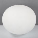 A Flos Glo-Ball C1 ceiling or wall light with large spheroidal glass diffuser, designed by JASPER