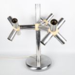 TRIX and ROBERT HAUSMANN for Swiss International, a 1960s' three branch "Sputnik" table lamp, height