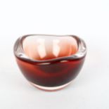 SVEN PALMQVIST for ORREFORS, a small 1950's bowl, marked PU 3092/1 to base, length 10cm