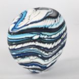 PETER LAYTON a Glacier Series stoneform glass vase, signed near base, with gallery receipts