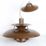 **DESCRIPTION CHANGE** *In style of Louis Poulson* for Poul Henningsen aluminium pendant lamp, shade