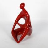 TOROK JANOS for Zsolnay Pecs, a 1960s' flambe figure, height 15cm Some surface wear and scratches,