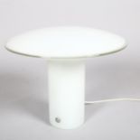 Peill and Putzler, Germany, a 1970s' glass table lamp, with makers label, H 27cm x dia 35cm Very