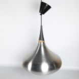 JO HAMMERBORG for Fog and Morup, Denmark, a spun aluminium pendant light, fitting height 37cm some