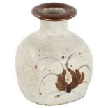 DAVID LEACH for Lowerdown Pottery, a small brush decorated vase, with maker and pottery stamp to