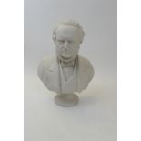 Adams & Co. parian bust of Lord Derby, after E. W. Wyon, published 1867, height 35.5cm