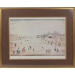 Laurence Stephen Lowry (1887-1976), On the sands, offset lithograph, numbered 132/500, signed in