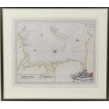 PL Burdett, 'A Chart of the Harbour of Liverpool?', hand coloured, published 1771, 38cm x 51cm; also