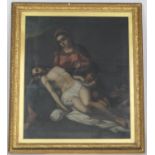 J Anderson (?) (19th Century), La Pieta, oil on canvas, signed, 92cm x 78cm