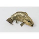 Japanese style brass carp, 20th Century, 20cm