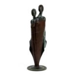 Stephen Broadbent (b. 1962) bronze sculpture 'There is a tide in the affairs of men', height 37.5cm