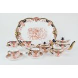 Royal Crown Derby cabaret set, circa 1891-95, decorated in imari colours, pattern 2712, comprising a