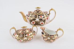 Royal Crown Derby imari tea service, circa 1890-1915, comprising teapot, lidded sucrier and milk