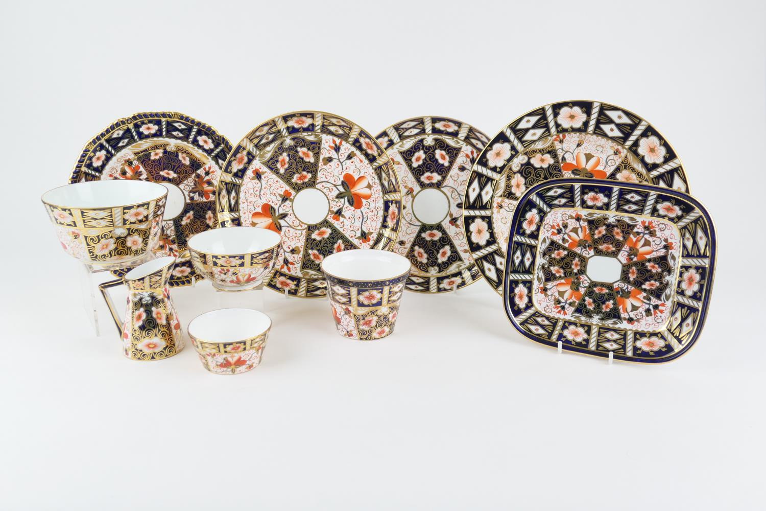 Royal Crown Derby imari wares, pattern 2451, various dates, mostly circa 1890-1910, comprising two