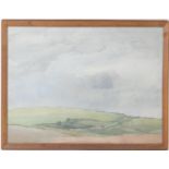 Archibald Knox (1864-1933), Upland landscape, watercolour, unsigned, 43cm x 56cm Provenance: The
