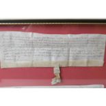 Rare Henry VI indenture, dated 1434, the script being in Latin and pertaining to one John Stansfeld,
