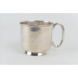 George V silver tankard, by Deakin & Francis, Birmingham 1923, plain form, uninscribed, height 6.