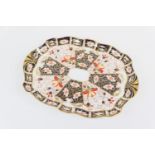 Royal Crown Derby imari cabaret tray, circa 1912, pattern 2451, shaped form, printed and impressed