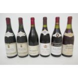 Hermitage, 1985, Chapoutier, level upper neck (2 bts); also Nuits St. George, 1986, Labaume, level