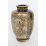 Japanese satsuma small vase in the style of Kinkozan, Meiji (1868-1912), shouldered ovoid form